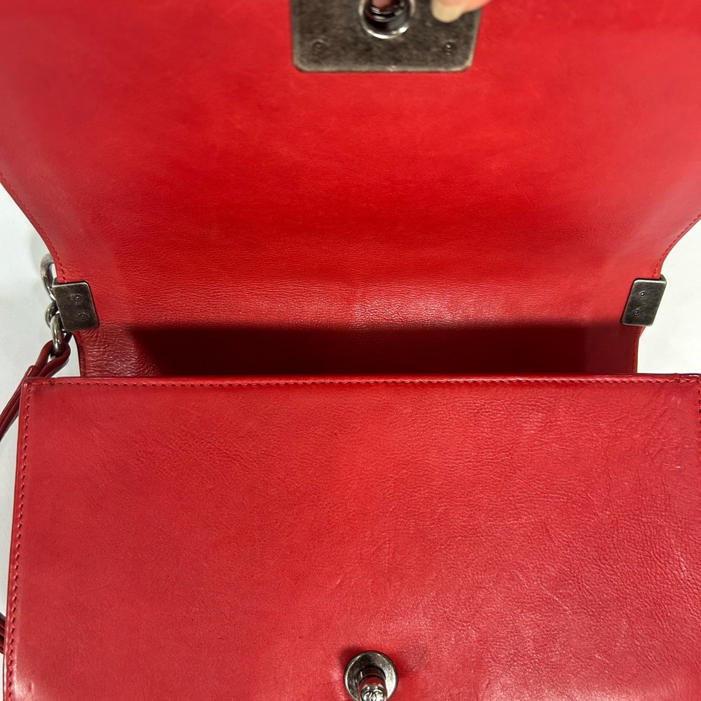 Chanel Boy Bag Size S Cherry Red - Picture 9 of 12